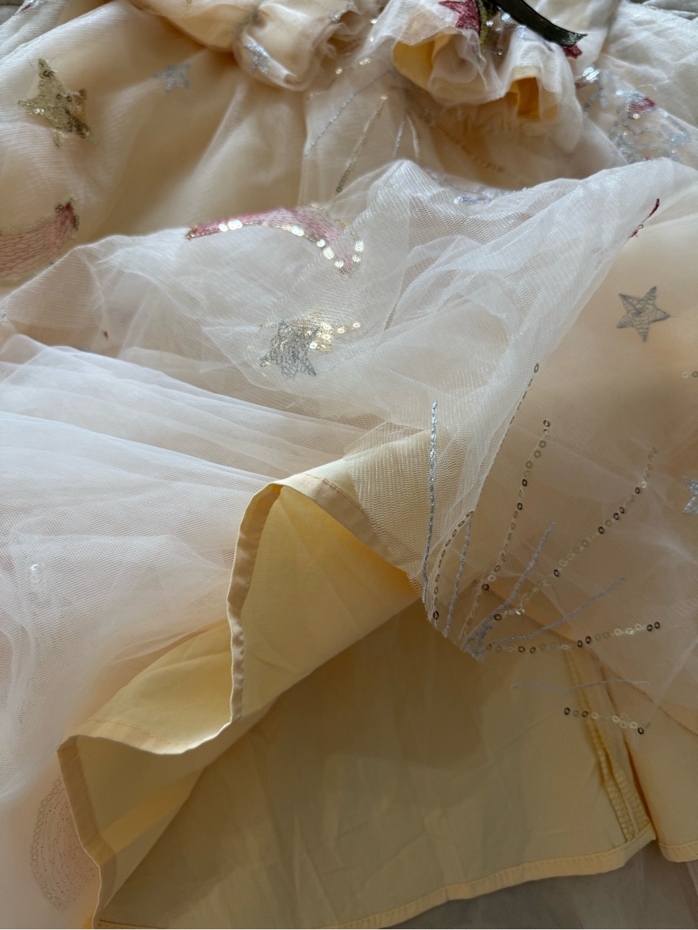 Lola + The Boys Golden Star Tulle Sequin Unicorn Party Dress, Size 12 - Picture 12 of 13